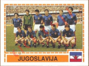 213 JUGOSLAVIA Team – UEFA Euro Italy 1980 Panini