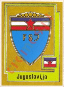 214 JUGOSLAVIA Badge – UEFA Euro Italy 1980 Panini