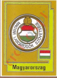219 HUNGARY Badge – UEFA Euro Italy 1980 Panini