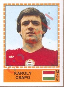 220 Karoly Csapo – UEFA Euro Italy 1980 Panini