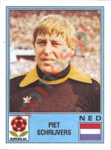 60 Piet Schrijvers – UEFA Euro Italy 1980 Panini