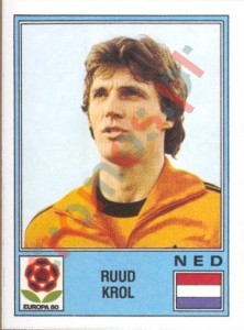 62 Ruud Krol – UEFA Euro Italy 1980 Panini
