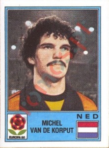 72 Michel Van De Korput – UEFA Euro Italy 1980 Panini