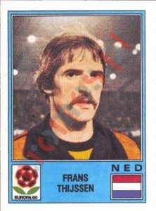 77 Frans Thijssen – UEFA Euro Italy 1980 Panini