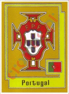 239 PORTUGAL Badge – UEFA Euro Italy 1980 Panini