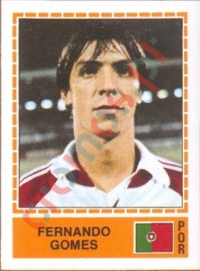 242 Fernando Gomes – UEFA Euro Italy 1980 Panini
