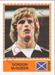 245 Gordon McQueen – UEFA Euro Italy 1980 Panini
