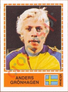257 Anders Grönhagen – UEFA Euro Italy 1980 Panini