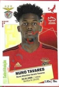 44bis Nuno Tavares – Futebol 2020-2021 Panini