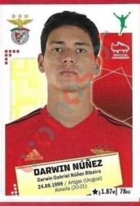 52 Darwin Nunez – Futebol 2020-2021 Panini
