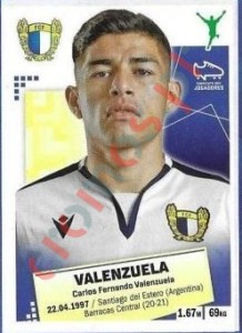 106 Valenzuela – Futebol 2020-2021 Panini