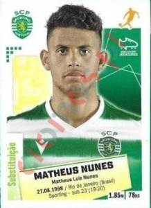 299bis Matheus Nunes – Futebol 2020-2021 Panini