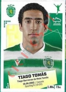 306 Tiago Tomas – Futebol 2020-2021 Panini