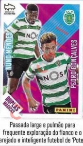 352 Nuno Mendes / Pedro Goncalves – Futebol 2020-2021 Panini