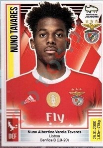 60 Nuno Tavares – Futebol 2019-2020 Panini