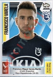 43 Francisco Varela – Futebol 2019-2020 Panini