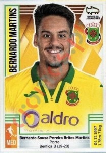 185 Bernardo Martins – Futebol 2019-2020 Panini