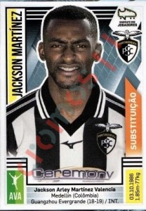 205bis Jackson Martínez – Futebol 2019-2020 Panini