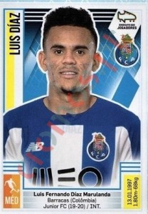 217 Luis Díaz – Futebol 2019-2020 Panini