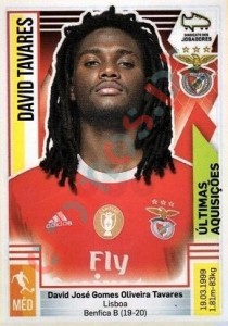 363 David Tavares (Benfica) – Futebol 2019-2020 Panini