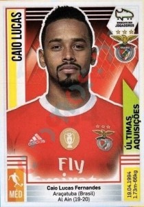 364 Caio Lucas (Benfica) – Futebol 2019-2020 Panini