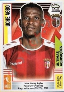 367 Uche Agbo (Braga) – Futebol 2019-2020 Panini