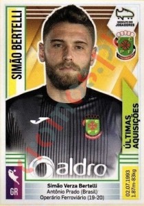 377 Simão Bertelli (Paços de Ferreira) – Futebol 2019-2020 Panini