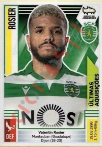 386 Valentin Rosier (Sporting) – Futebol 2019-2020 Panini