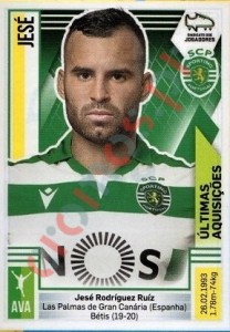 389 Jesé (Sporting) – Futebol 2019-2020 Panini