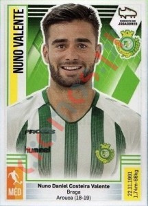 318 Nuno Valente – Futebol 2019-2020 Panini