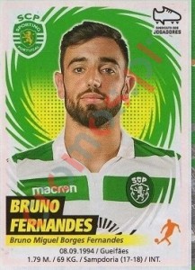 286 Bruno Fernandes – Futebol 2018-2019 Panini