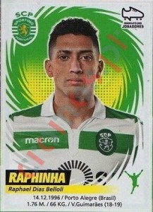 289 Raphinha – Futebol 2018-2019 Panini
