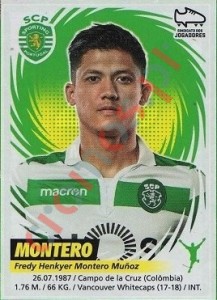 290 Fredy Montero – Futebol 2018-2019 Panini