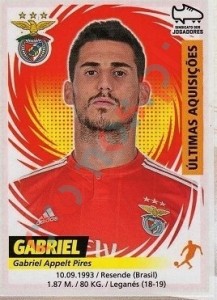 392 Gabriel (Benfica) – Futebol 2018-2019 Panini