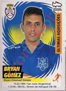 399 Bryan Gómez (Feirense) – Futebol 2018-2019 Panini