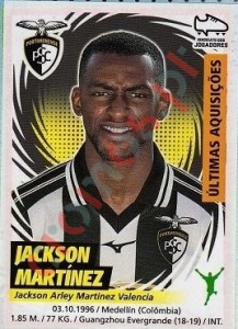 405 Jackson Martínez (Portimonense) – Futebol 2018-2019 Panini