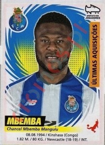 408 Chancel Mbemba (Porto) – Futebol 2018-2019 Panini