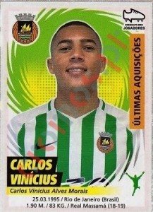412 Carlos Vinícius (Rio Ave) – Futebol 2018-2019 Panini