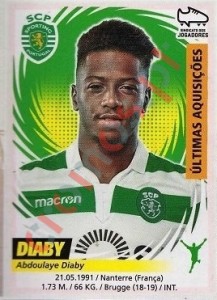 417 Abdoulaye Diaby (Sporting) – Futebol 2018-2019 Panini