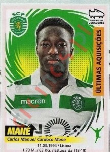 418 Carlos Mané (Sporting) – Futebol 2018-2019 Panini