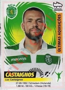 419 Luc Castaignos (Sporting) – Futebol 2018-2019 Panini
