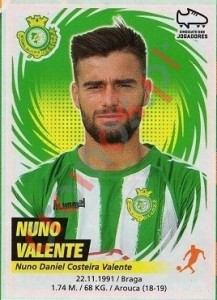 336 Nuno Valente – Futebol 2018-2019 Panini