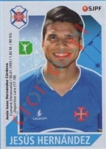 50 Jesus Hernandez – Futebol 2017-2018 Panini
