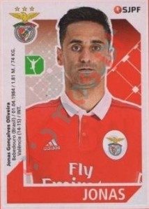 68 Jonas – Futebol 2017-2018 Panini