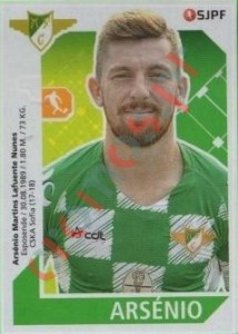 185 Arsénio – Futebol 2017-2018 Panini