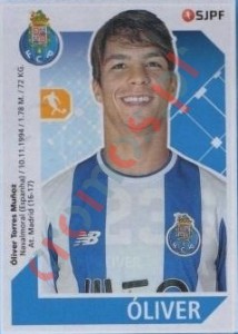 236 Óliver Torres – Futebol 2017-2018 Panini