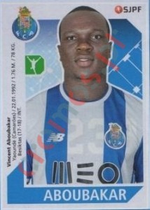 239 Vincent Aboubakar – Futebol 2017-2018 Panini