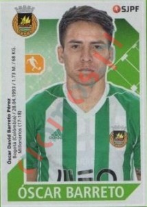 251 Óscar Barreto – Futebol 2017-2018 Panini