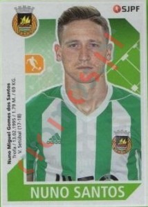 252 Nuno Santos – Futebol 2017-2018 Panini