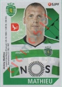 261 Jérémy Mathieu – Futebol 2017-2018 Panini